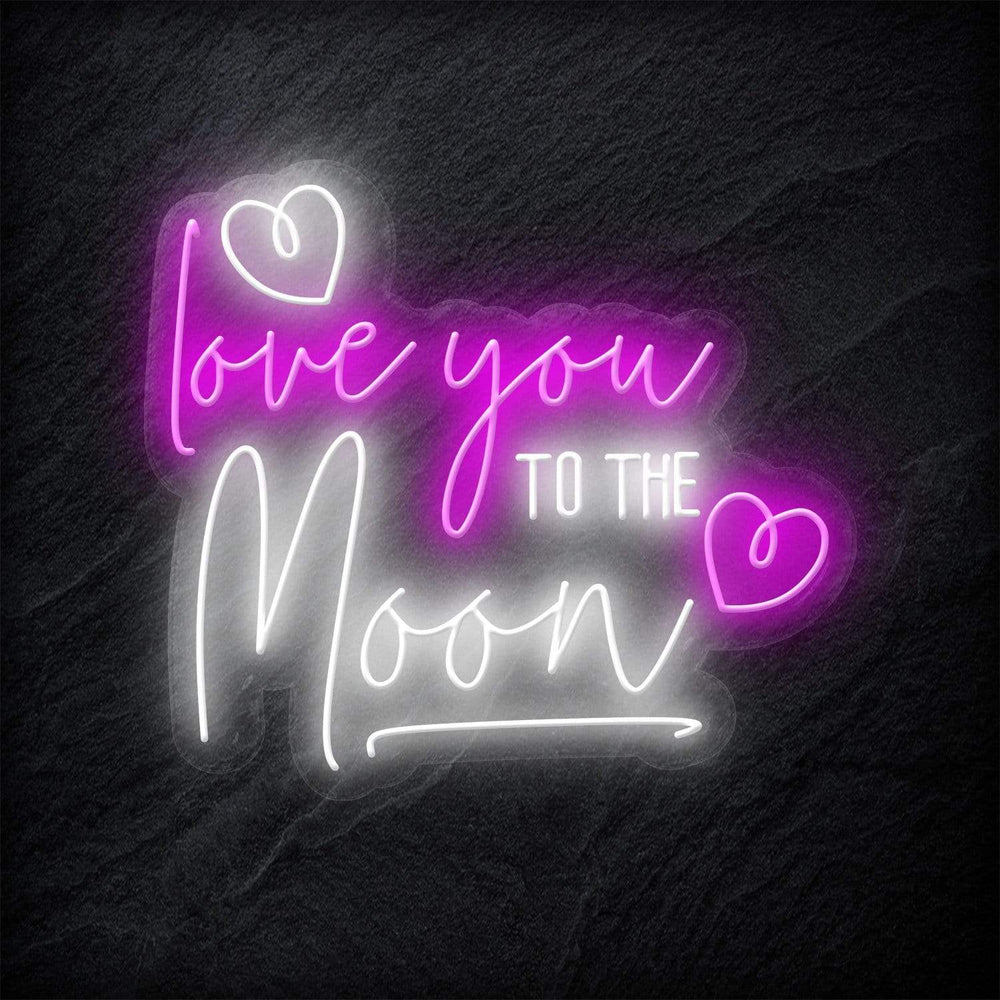 "Love You To The Moon" Neonschild - NEONEVERGLOW