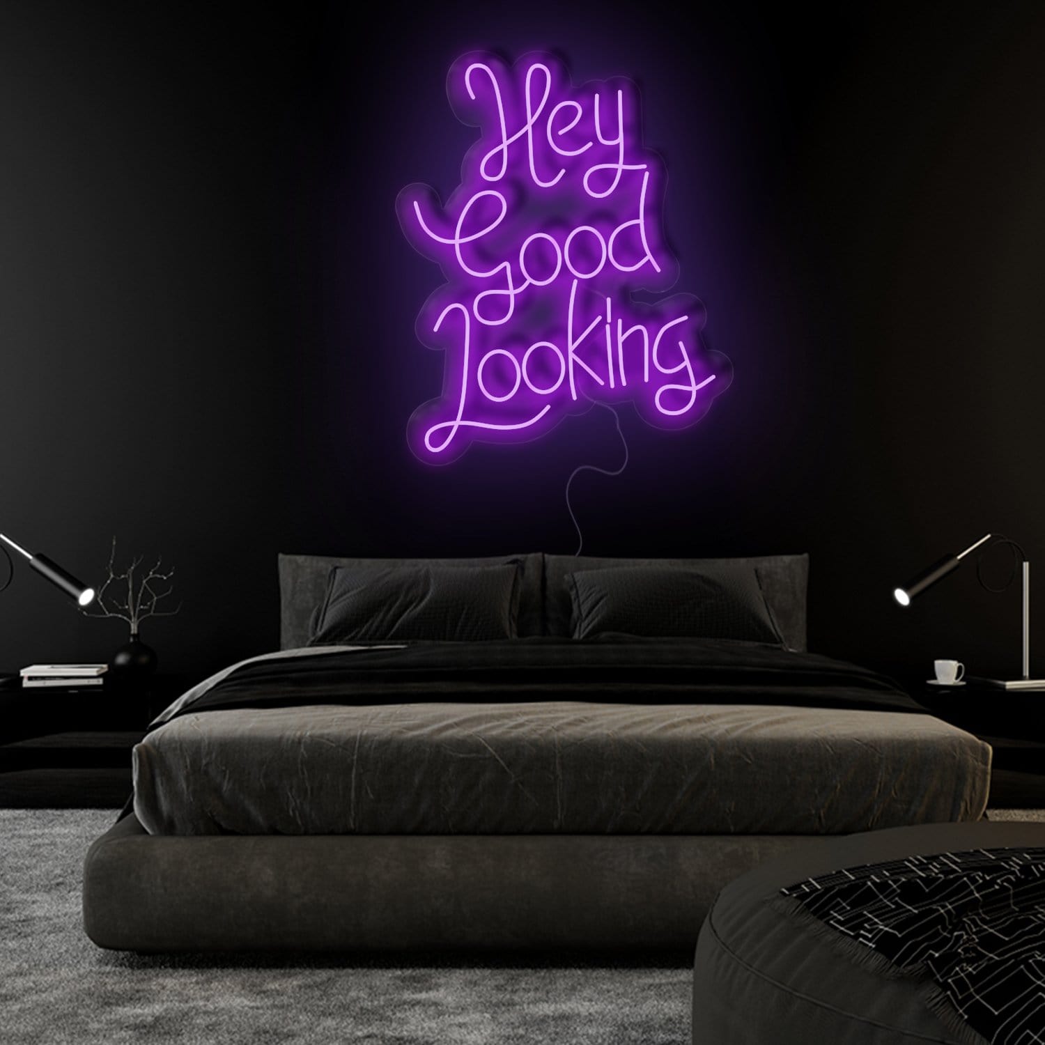 "Hey Good Looking" LED Neonschild Sign Schriftzug - NEONEVERGLOW