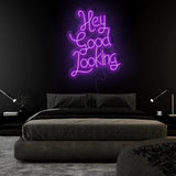 "Hey Good Looking" LED Neonschild Sign Schriftzug - NEONEVERGLOW