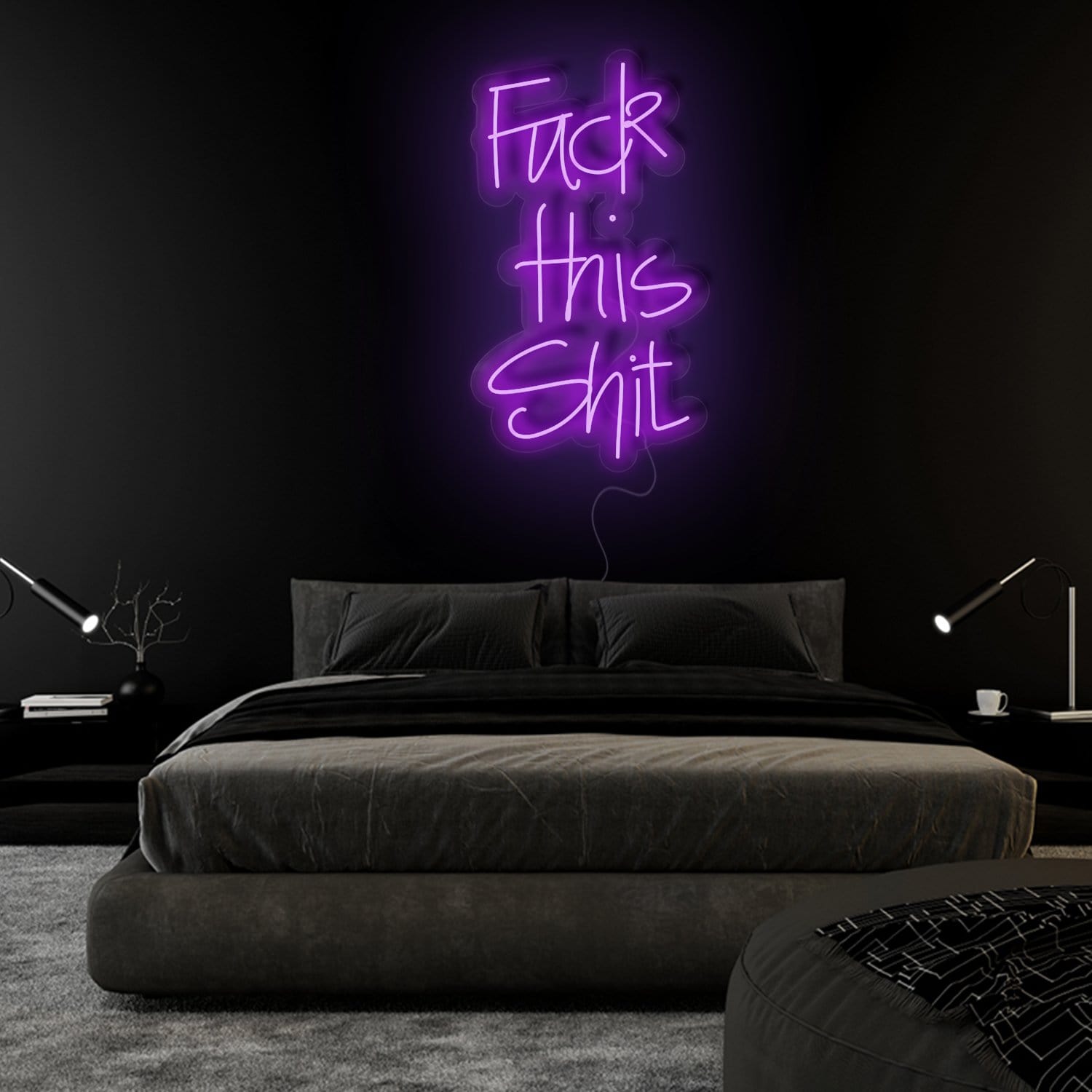 "Fuck This Shit" LED Sign Schriftzug - NEONEVERGLOW