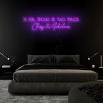 "A Girl Should Be Two Things" LED Neon Sign Schriftzug - NEONEVERGLOW