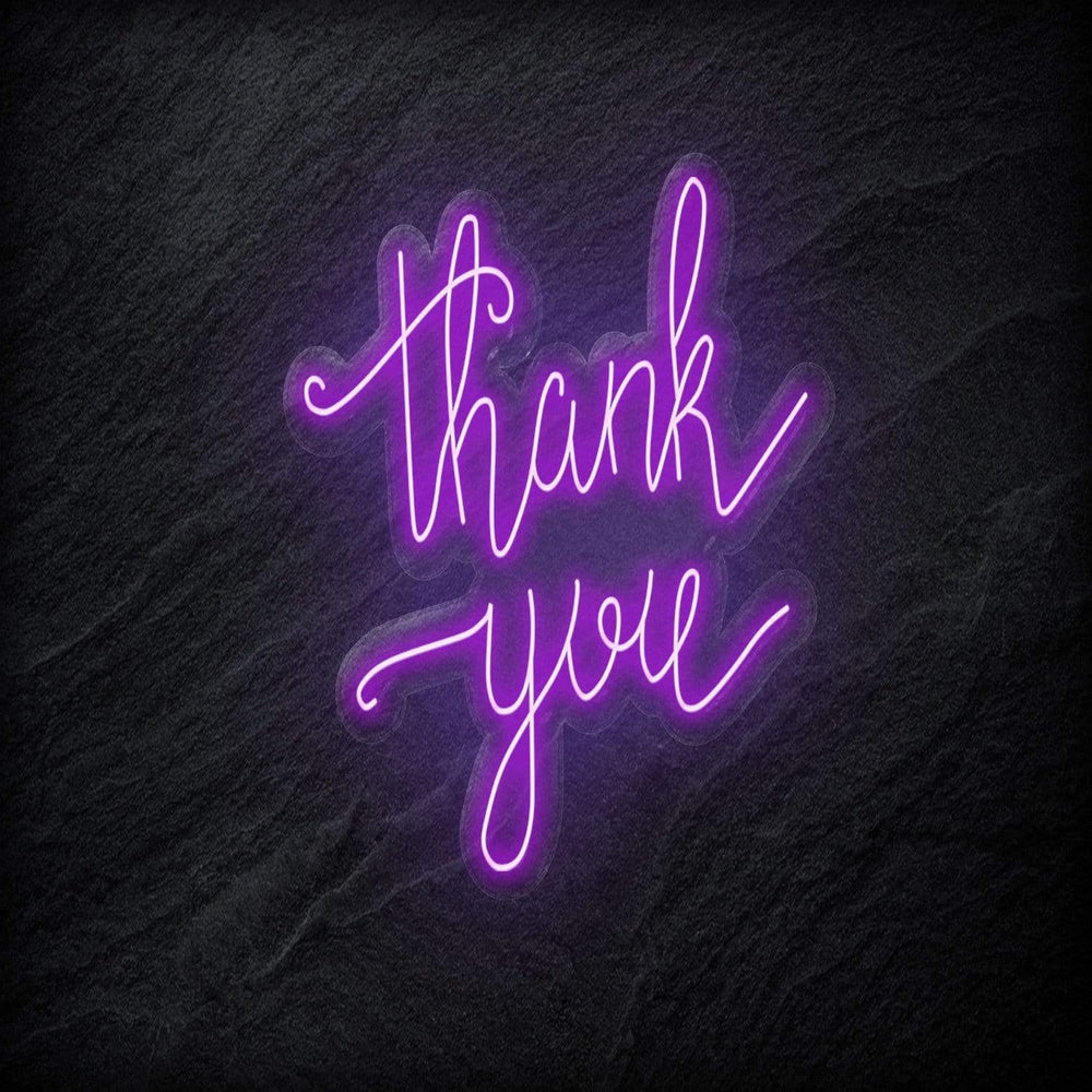 "Thank You!" Neonschild - NEONEVERGLOW