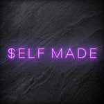 "Self Made" LED Neon Schriftzug Sign - NEONEVERGLOW