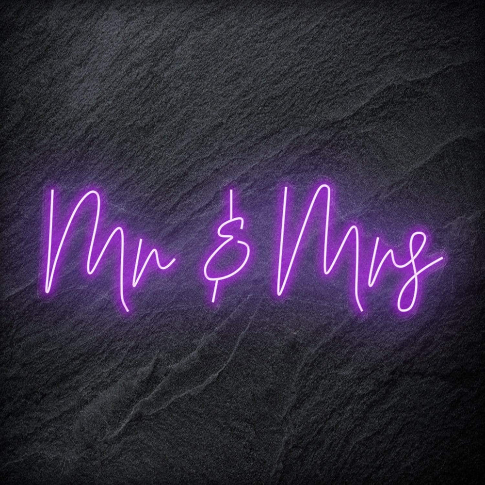 "Mr & Mrs" Neon Schriftzug Sign - NEONEVERGLOW