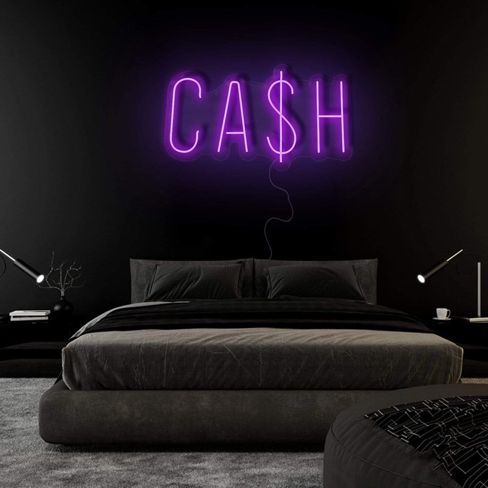 "Cash Cas$H" Neon Sign Schriftzug - NEONEVERGLOW