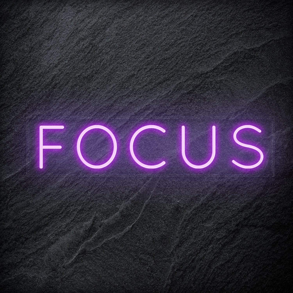 " Focus " Neon Sign Schriftzug - NEONEVERGLOW