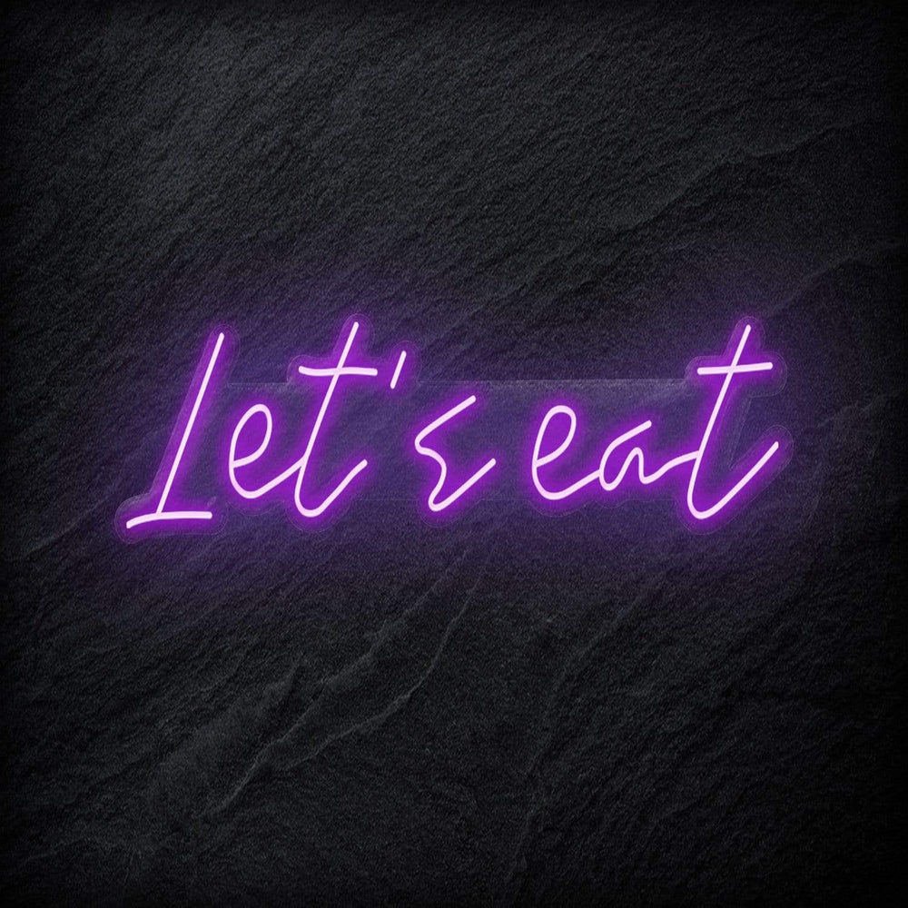 "Let´s Eat" Neon Schriftzug - NEONEVERGLOW