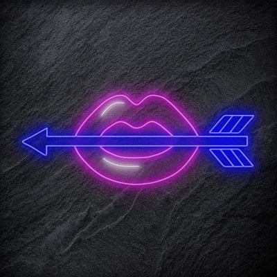 "Lips Lippen" Neonschild - NEONEVERGLOW