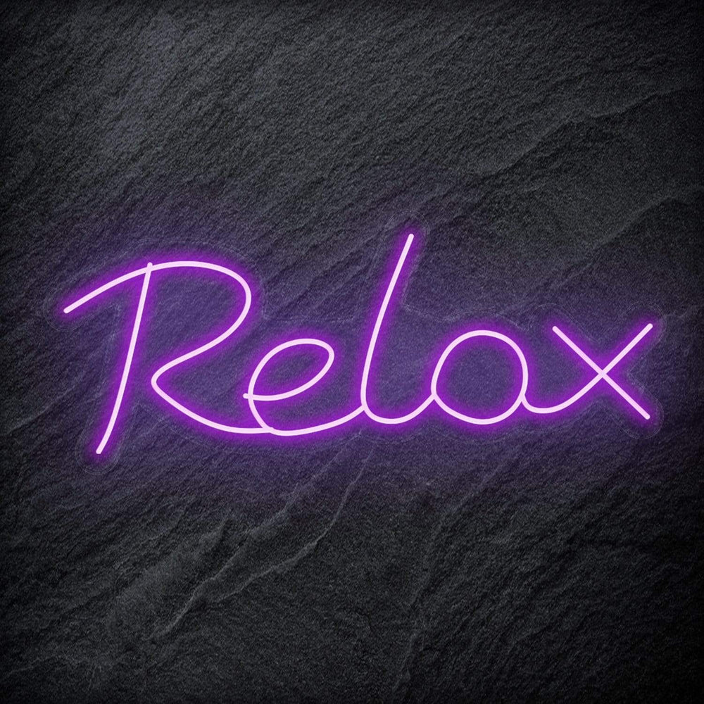 "Relax" Neon Sign Schriftzug - NEONEVERGLOW