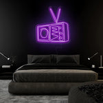 "TV Radio" LED Neonschild Sign - NEONEVERGLOW