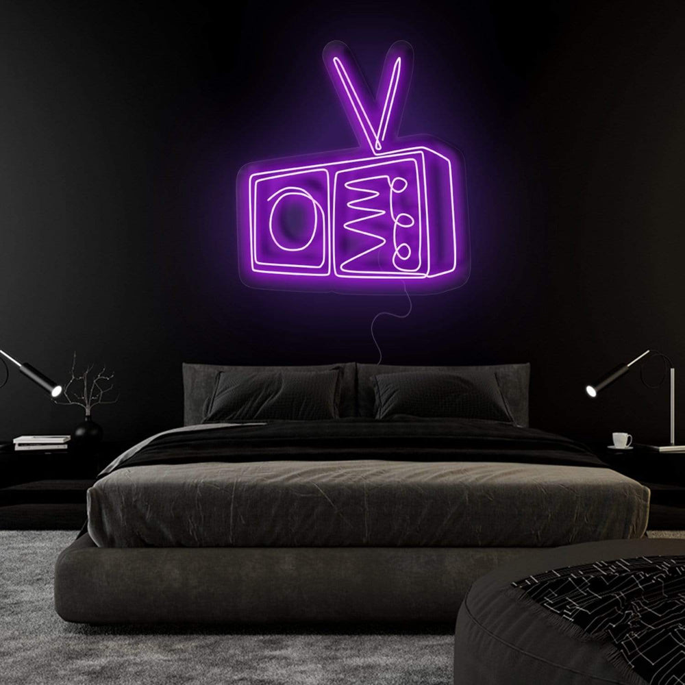 "TV Radio" Neonschild Sign - NEONEVERGLOW