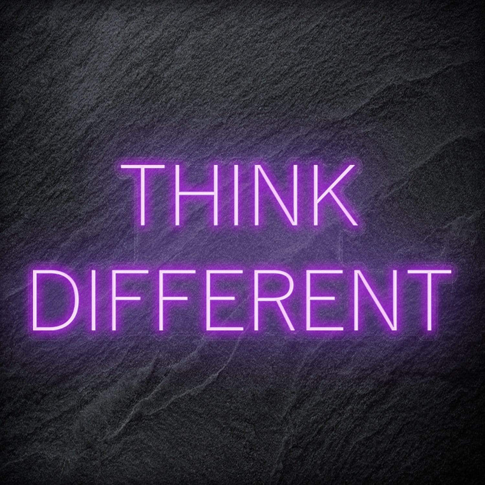 "Think Different" Neon Schriftzug Sign - NEONEVERGLOW