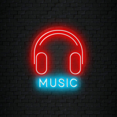 "Music Dj" Neonschild Sign Schriftzug - NEONEVERGLOW