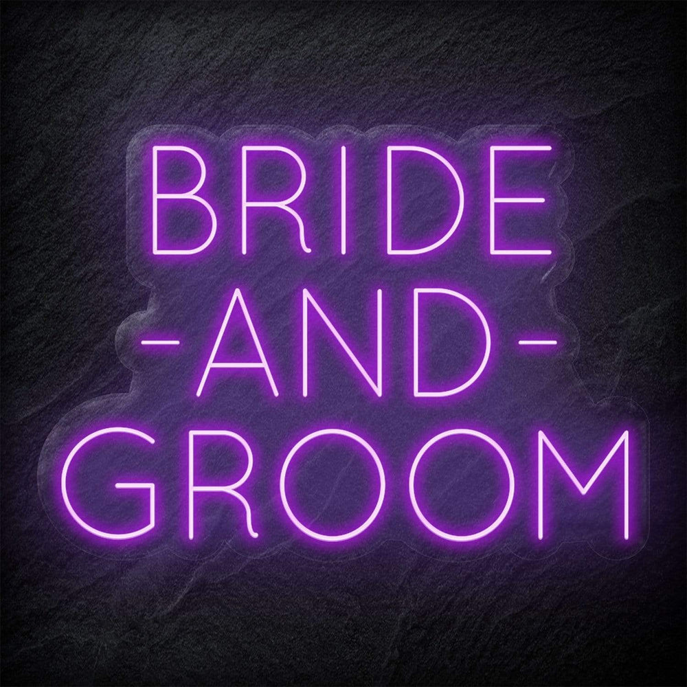 "Bride and Groom" Neon Schriftzug - NEONEVERGLOW