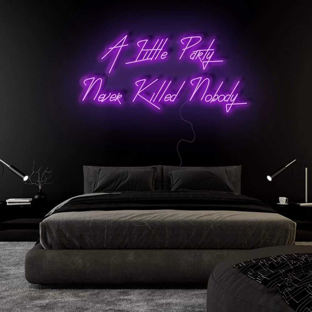 "A Little Party" Neon Sign Schriftzug - NEONEVERGLOW