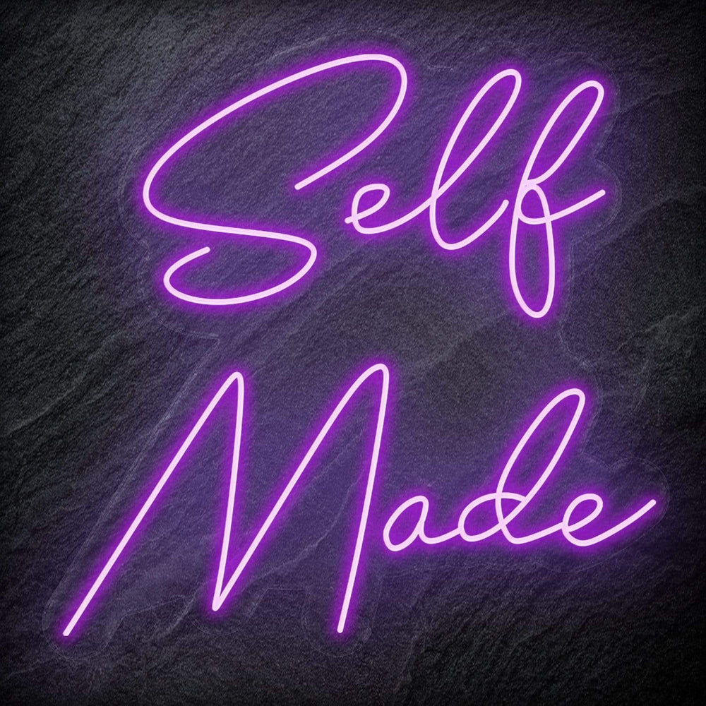 "Selfmade" Neon Schriftzug Sign - NEONEVERGLOW