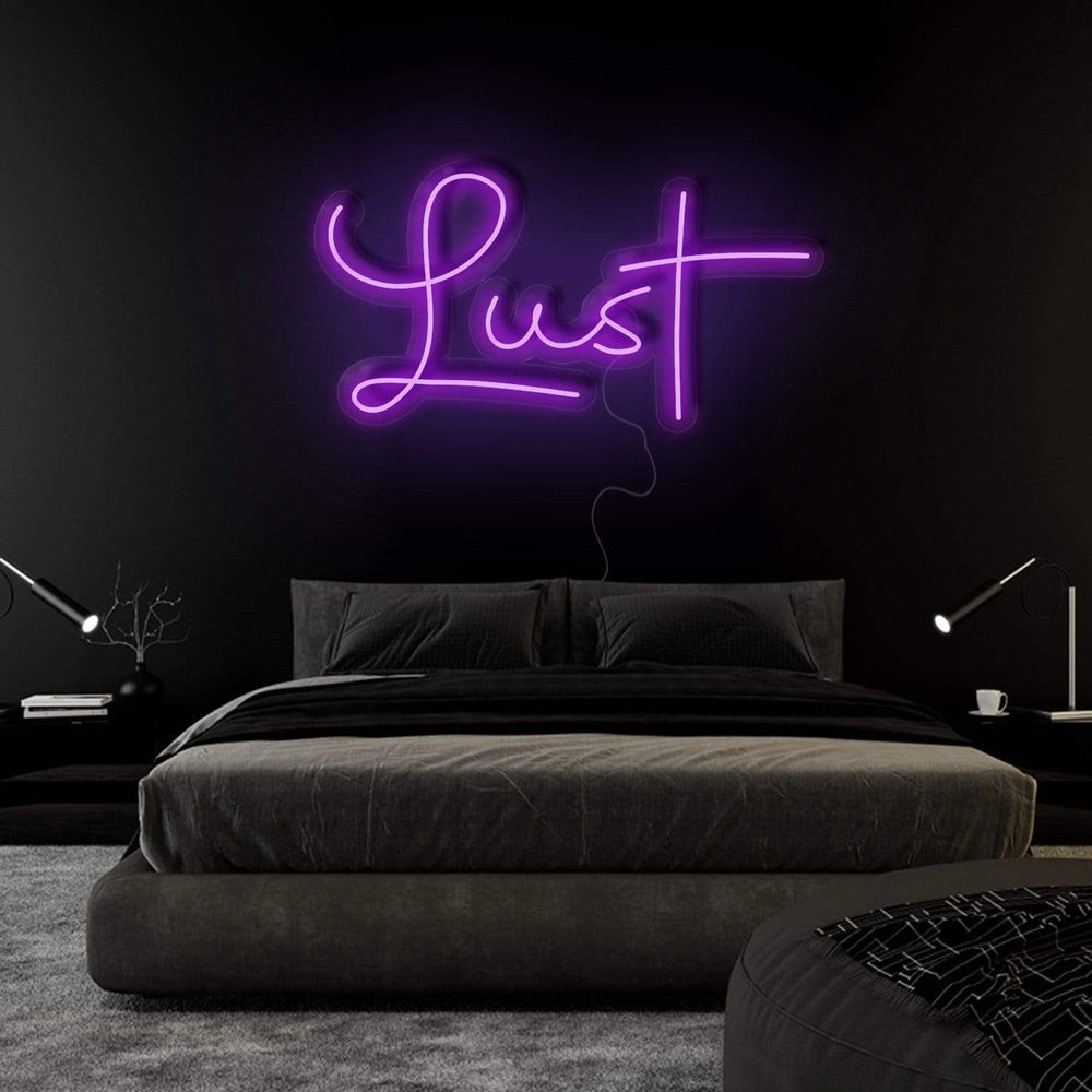 "Lust" Neonschild Sign Schriftzug - NEONEVERGLOW