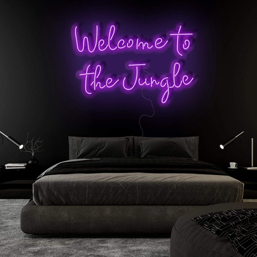 "Welcome To The Jungle" Neonschild Sign Schriftzug - NEONEVERGLOW