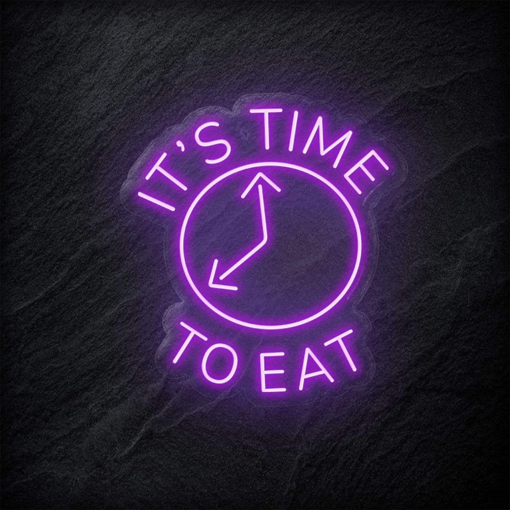 "It´s Time To Eat" Neon Schild - NEONEVERGLOW