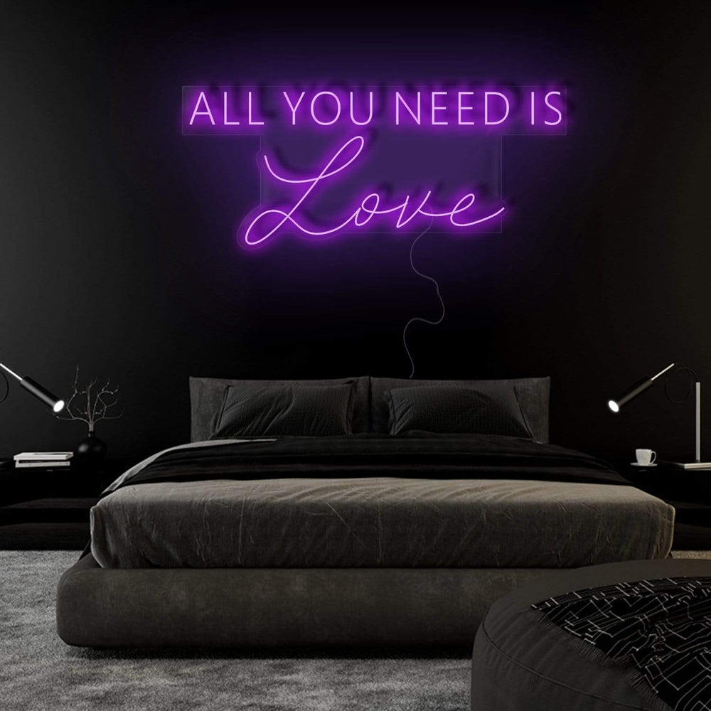 "All You Need is Love" Neon Sign Schriftzug - NEONEVERGLOW