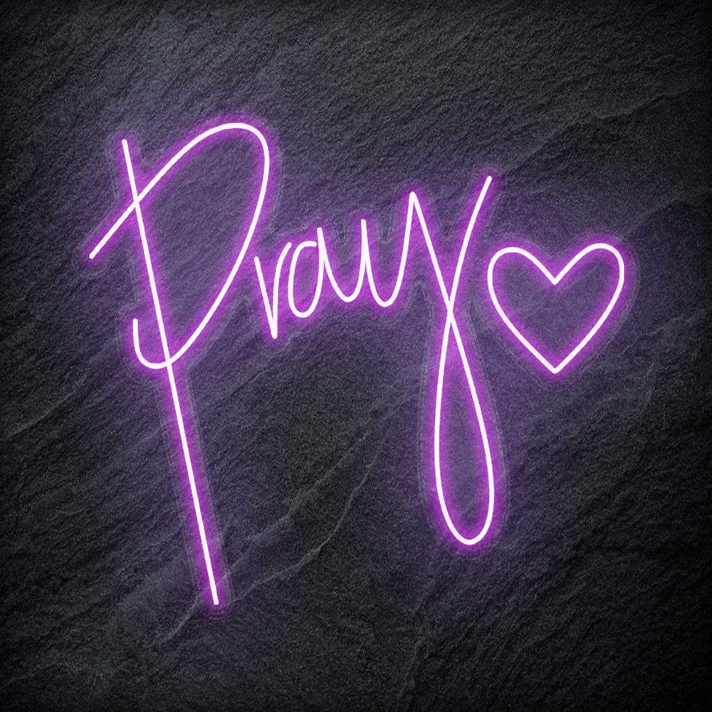 "Pray" Neonschild - NEONEVERGLOW