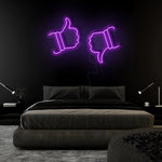 "Like Dislike" LED Neonschild Sign Schriftzug - NEONEVERGLOW