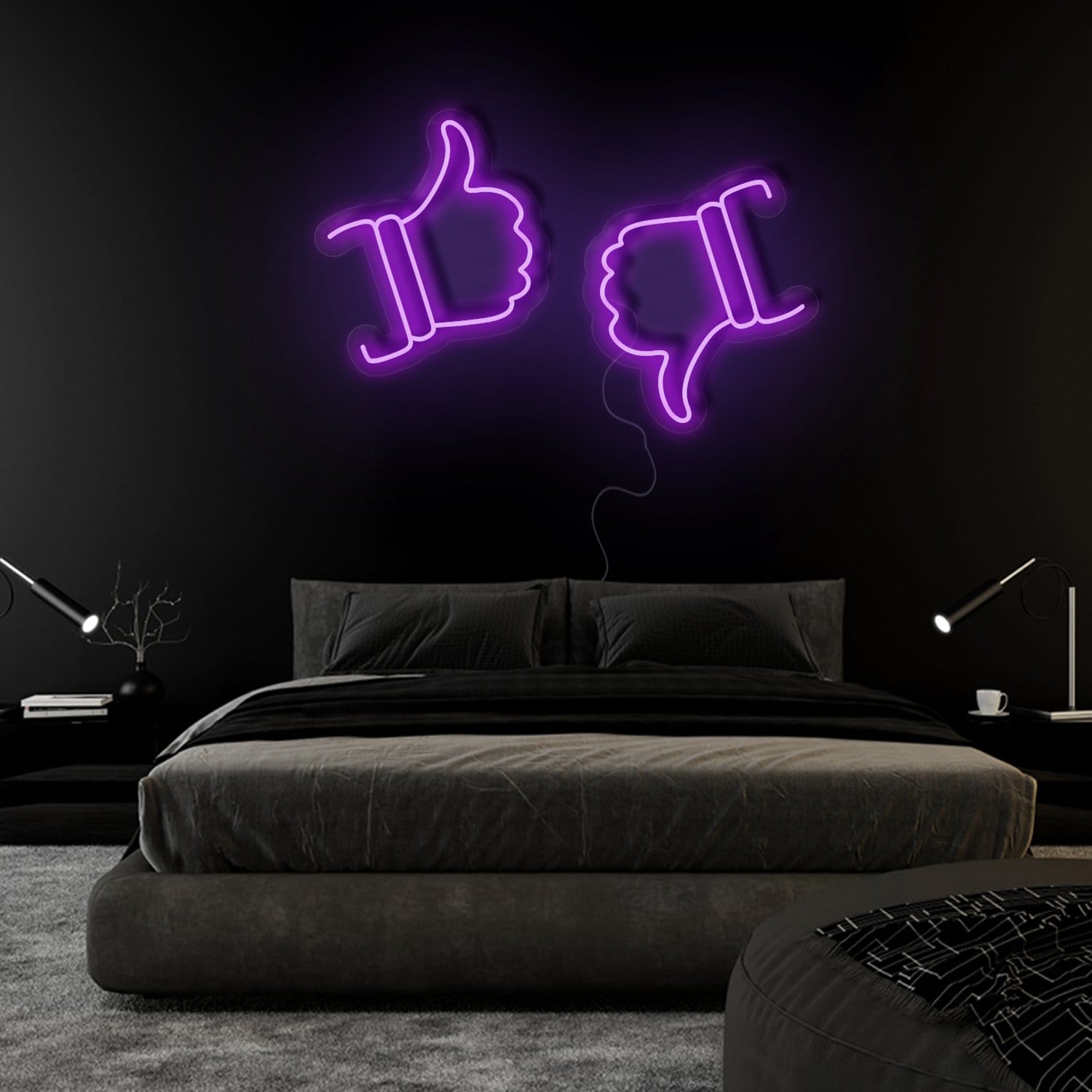 "Like Dislike" LED Neonschild Sign Schriftzug - NEONEVERGLOW