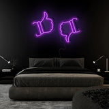 "Like Dislike" LED Neonschild Sign Schriftzug - NEONEVERGLOW