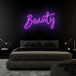 "Beauty" LED Neon Sign Schriftzug - NEONEVERGLOW