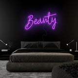 "Beauty" LED Neon Sign Schriftzug - NEONEVERGLOW