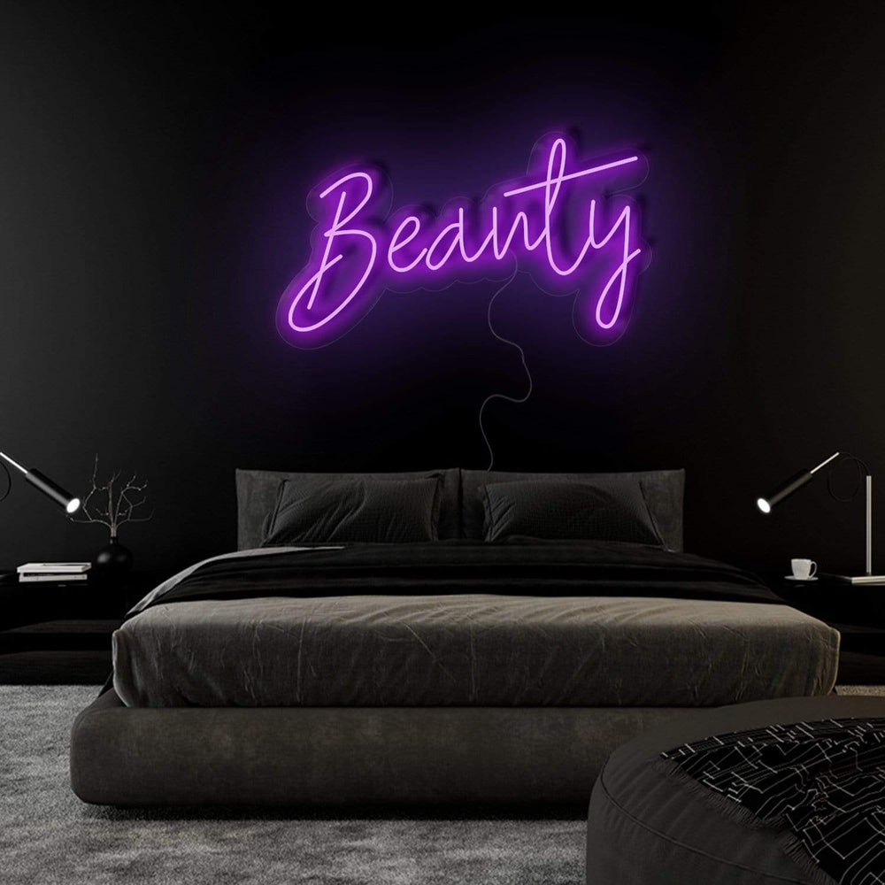 "Beauty" Neon Sign Schriftzug - NEONEVERGLOW