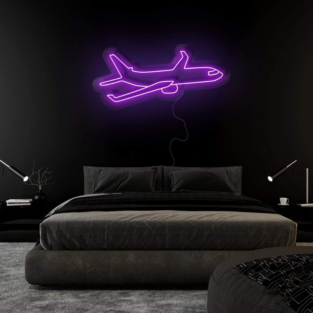 "Flugzeug" Neonschild Sign - NEONEVERGLOW