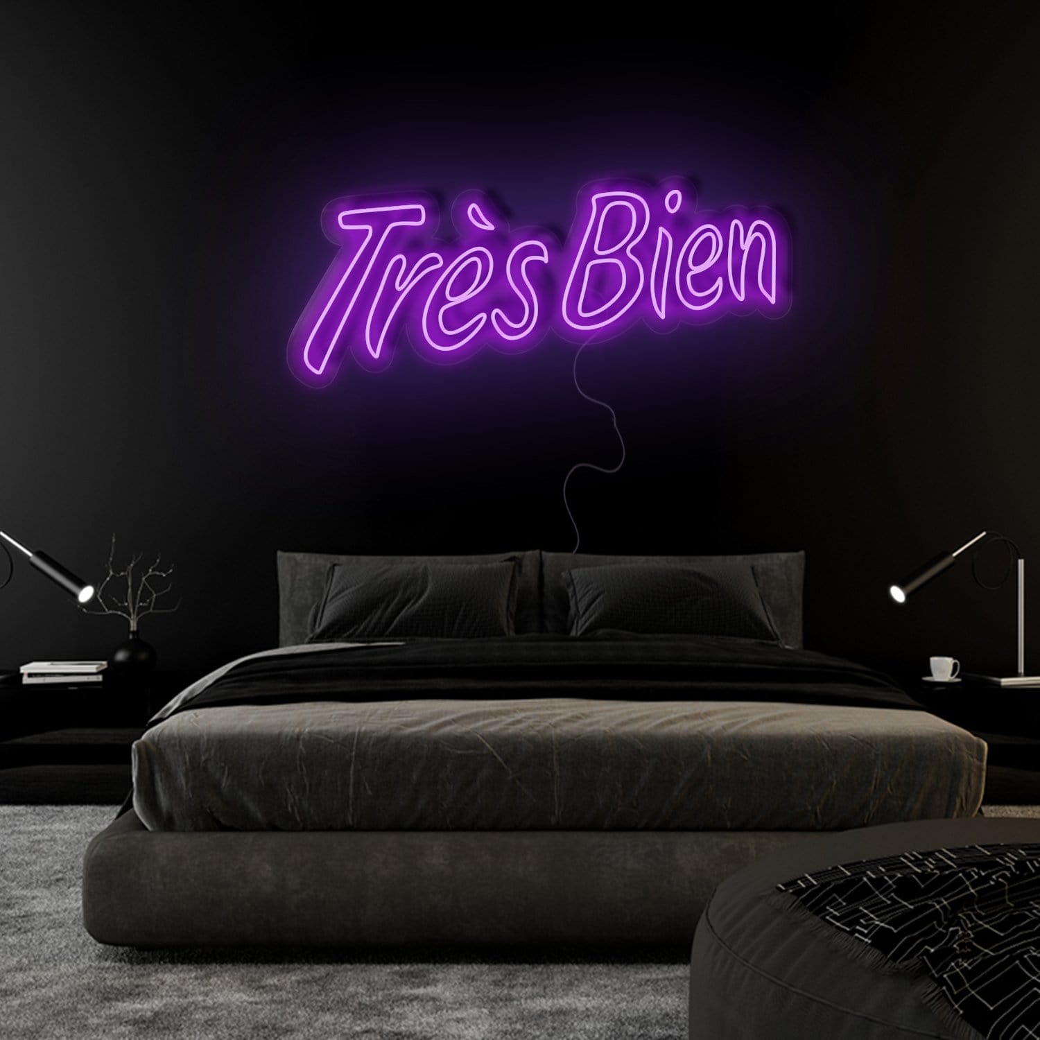 "Tres Bien" LED Neonschild Sign Schriftzug - NEONEVERGLOW