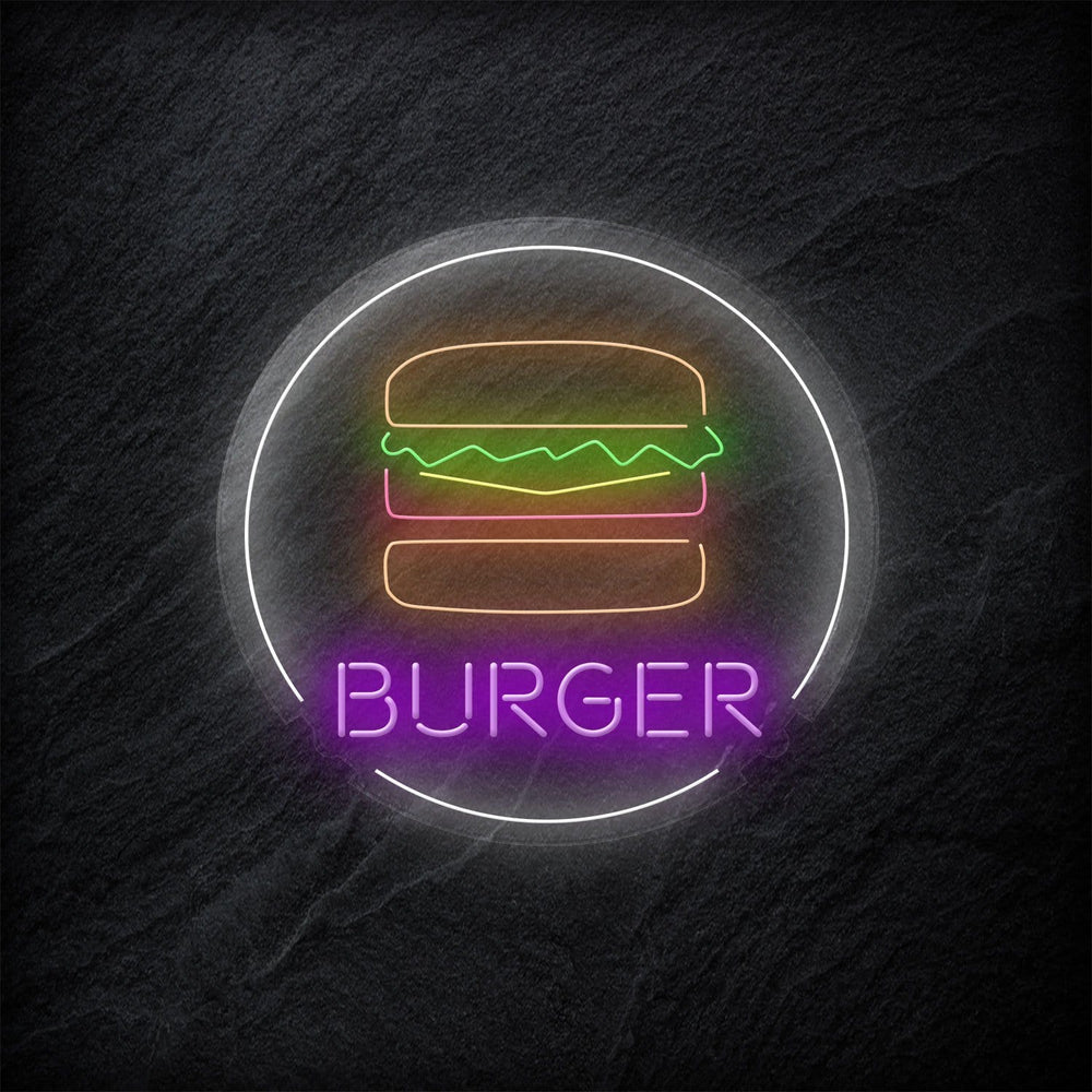 "Burger" LED Neon Sign