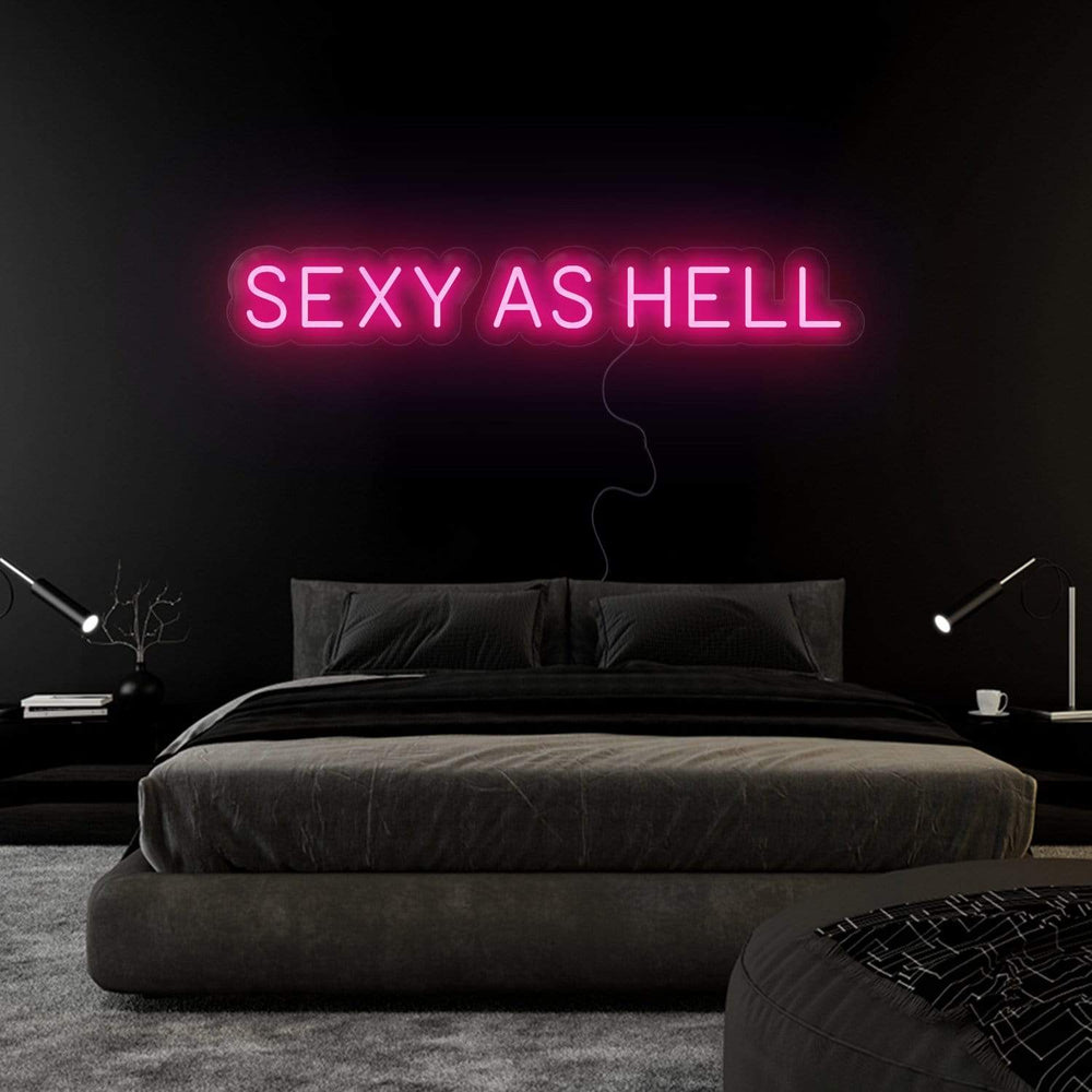 "Sexy As Hell" Neonschild Sign Schriftzug - NEONEVERGLOW