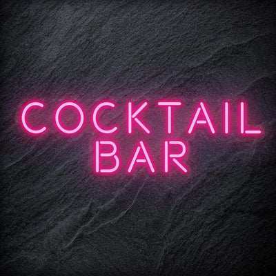 "Cocktail Bar" Neon Schriftzug SIgn - NEONEVERGLOW