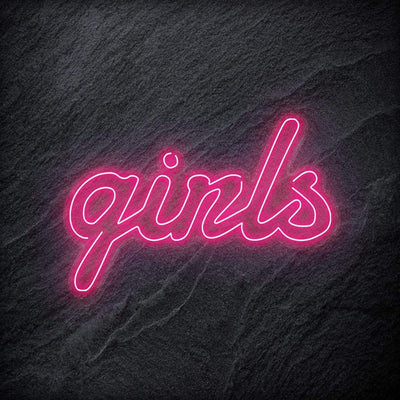 "Girls" Neon Schrifzug - NEONEVERGLOW