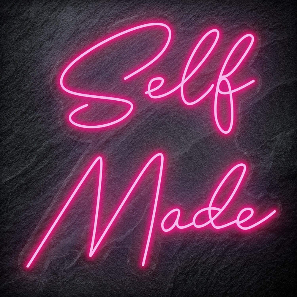 "Selfmade" Neon Schriftzug Sign - NEONEVERGLOW