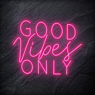 "Good Vibes Only" Neon Schriftzug Sign - NEONEVERGLOW