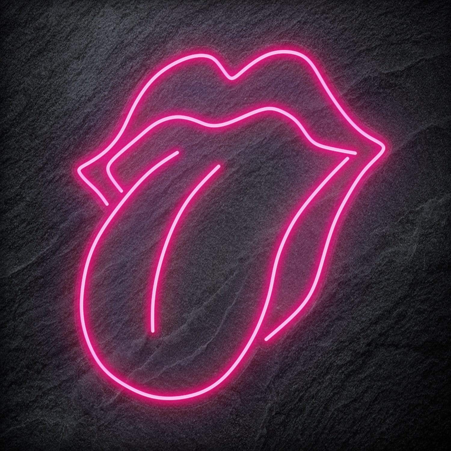"Lips" LED Neonschild Schriftzug Sign - NEONEVERGLOW