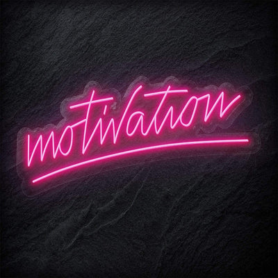 "Motivation" Neon Sign Schriftzug - NEONEVERGLOW