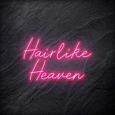 "Hairlike Heaven" Neon Schriftzug - NEONEVERGLOW