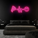 "Pizza Party Smile" LED Neonschild Sign Schriftzug - NEONEVERGLOW