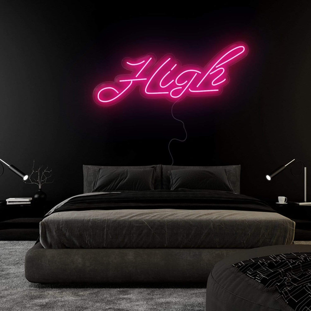 "High" Neonschild Sign Schriftzug - NEONEVERGLOW