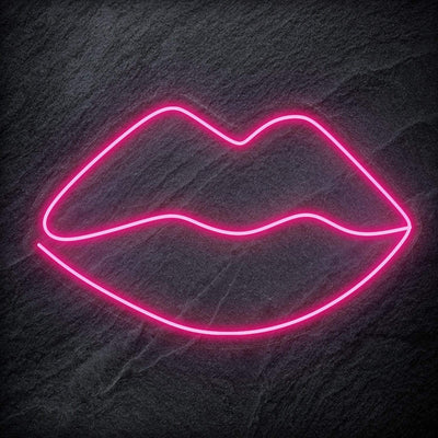 "Lippen" Neonschild Sign - NEONEVERGLOW