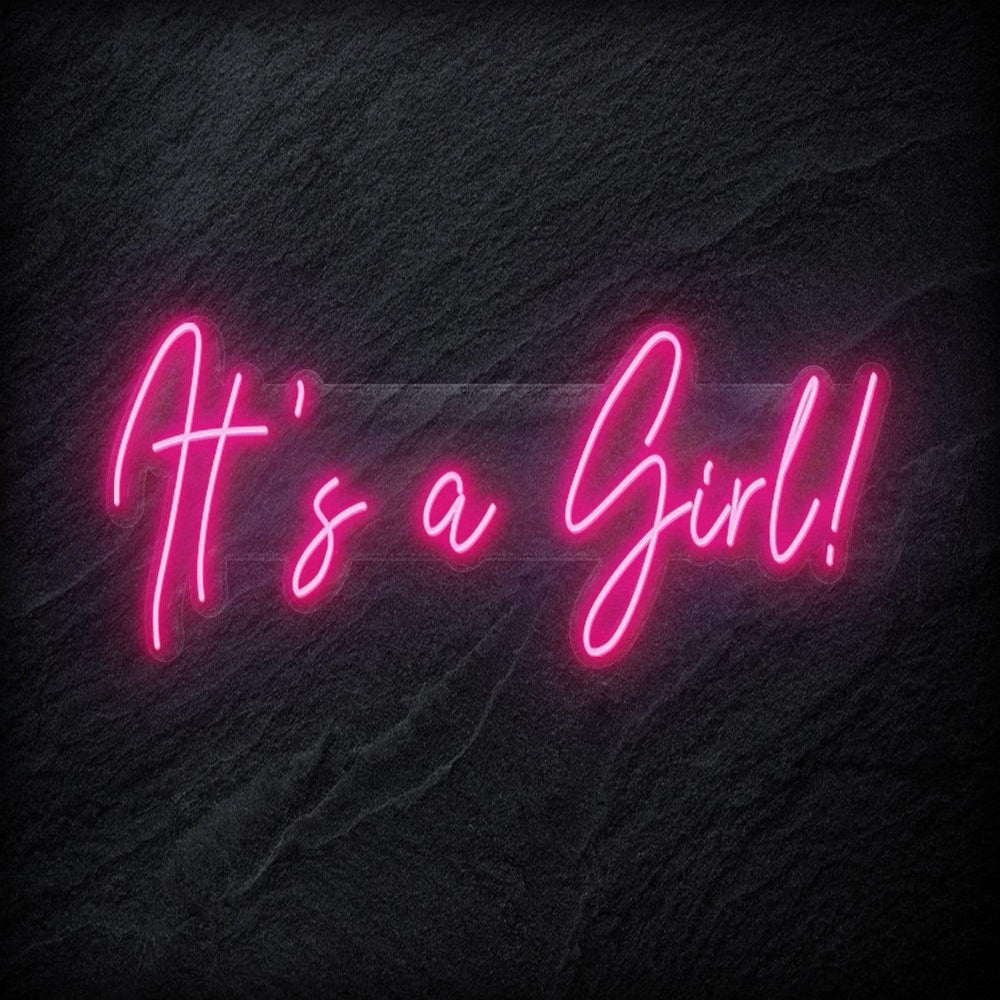 "Its a Girl" Neon Sign Schriftzug - NEONEVERGLOW