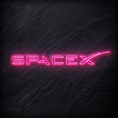 " Space X " Neon Schriftzg - NEONEVERGLOW