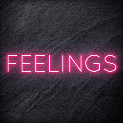 "Feelings" Neon Schriftzug Sign - NEONEVERGLOW