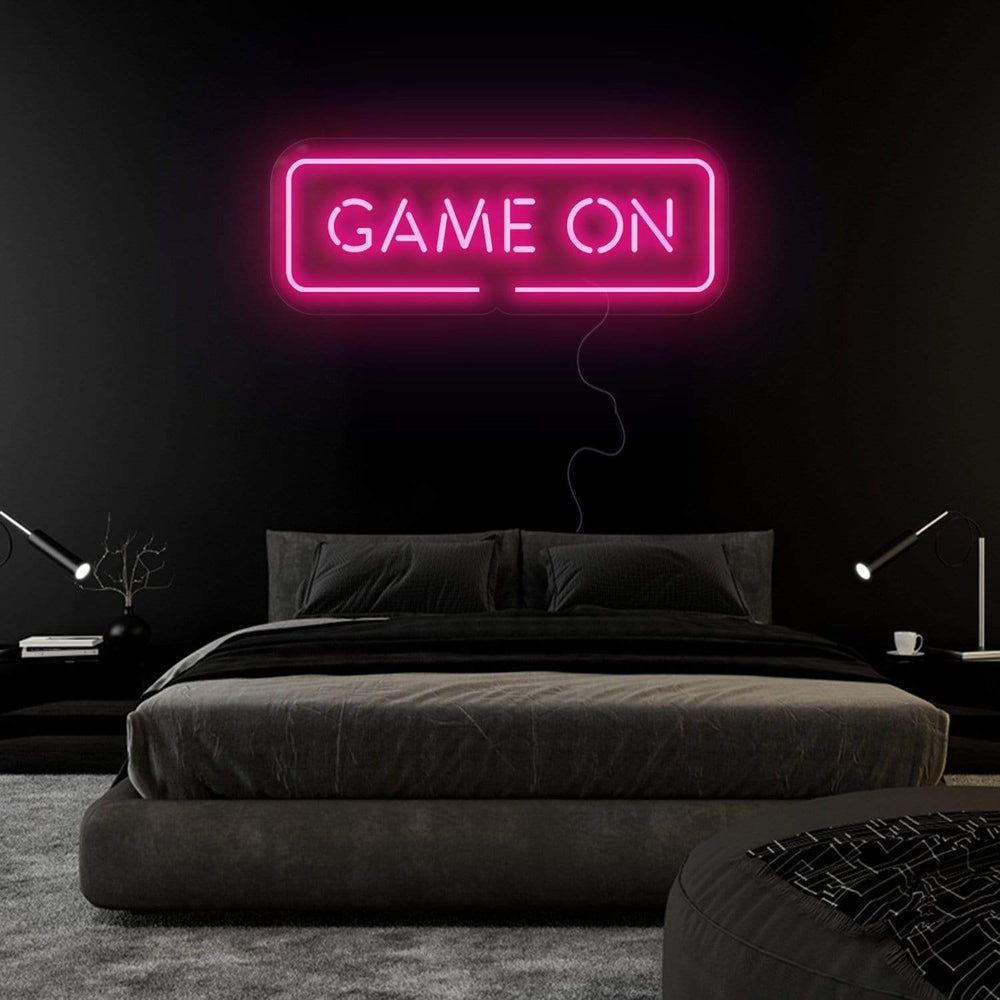 "Game On" Neonschild Sign Schriftzug - NEONEVERGLOW