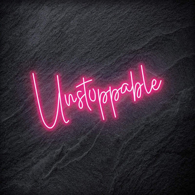 "Unstoppable" Neon Schriftzug - NEONEVERGLOW